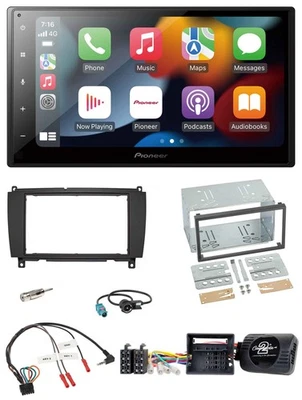 Pioneer DAB Bluetooth 2DIN USB Lenkrad Autoradio für Mercedes CLK A209 C209 2004 - Bild 1 von 4