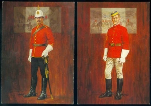 R.C.M.P. EARLY UNIFORMS - 2 POSTCARDS - Picture 1 of 1