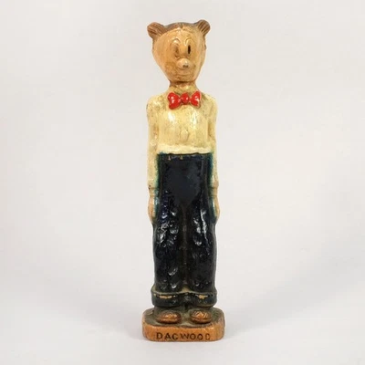1944 Syroco Dagwood Bumstead Personagem Boneco de Brinquedo Vintage – Faixa de Quadrinhos Blondie - Imagem 1 de 4