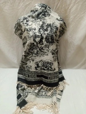 迪奥披肩裹巾丝绸和羊绒 — 第 1/4 张图片