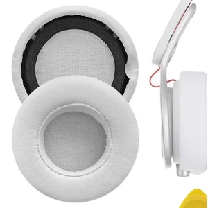 Geekria Protein Leather Ear Pads for Monster Beats MIXR Headphones (White) - Picture 1 of 6