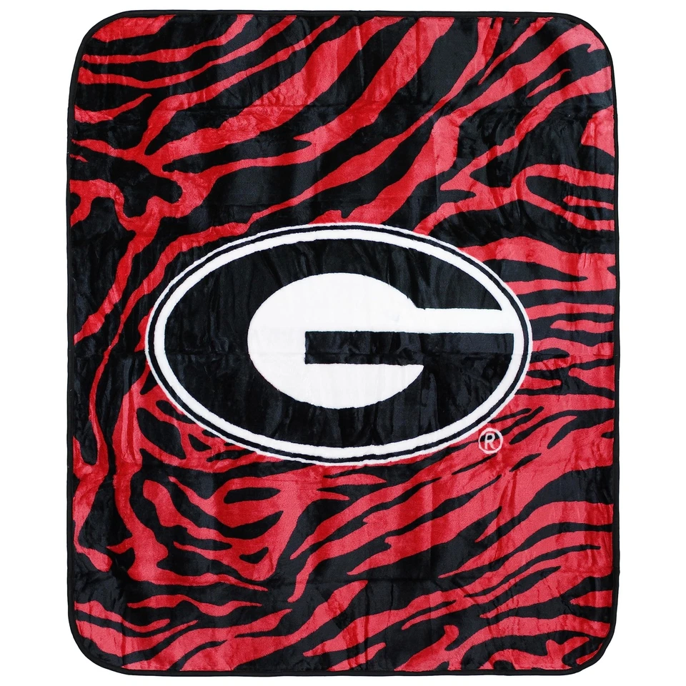 Georgia Bulldogs Super Soft Raschel Throw Blanket 50 X 60 Inch