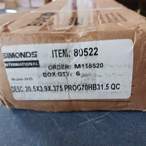 Simonds International OEM #80522 Cutting Blade 20 1/2" x 4" x 3/8" (8 New Blades - Picture 1 of 5