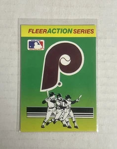 1990 Fleer Action Series Sticker - Philadelphia Phillies - Picture 1 of 2