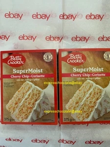 BETTY CROCKER SUPER HÚMEDO CHERRY CHIP PASTEL MEZCLA 375g (2 CAJAS) ENVÍO GRATUITO RÁPIDO - Imagen 1 de 1