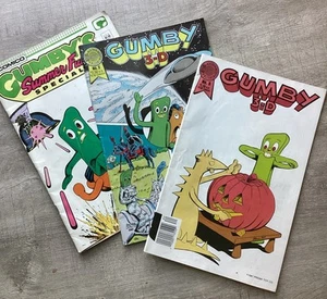 Gumby's Summer Fun Special #1 And Gumby 3D No 2 And 5 Lot 3 Comics Blackthorne - Picture 1 of 15