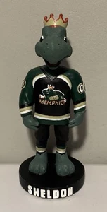 Memphis Riverkings Memphis Hockey Sheldon Turtle Mascot Bobblehead - Picture 1 of 6