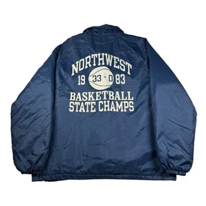 Chaqueta de Entrenador de Baloncesto Champion Northwest Rangers 1983 De Colección Talla L Hecha en EE. UU. - Imagen 1 de 13