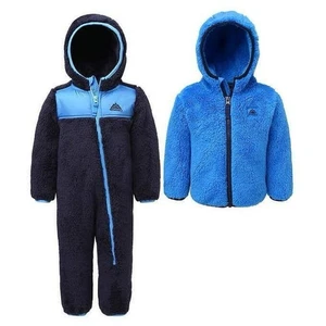 Snozu 18 Monate Fleece kuscheliger Wimpel Schneeanzug zweiteiliges Set & Hoodie Kleinkind blau - Bild 1 von 8