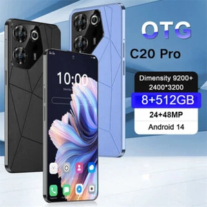 Neu C20Pro Smartphone Android 14 entsperrt 8+512GB 6,8" 24+48MP 7800mAh Dual SIM - Bild 1 von 17