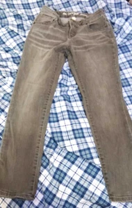 Cat & Jack Super Skinny Stretch Girls Size 12 Gray Jeans - Picture 1 of 6