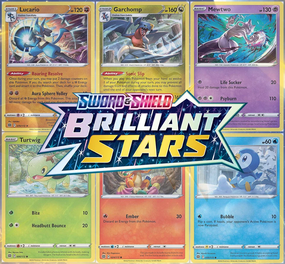 Pokemon TCG SWSH Brilliant Stars | Choose Your Card | Reverse Holo/Holo/Ultra - Image 1 of 1