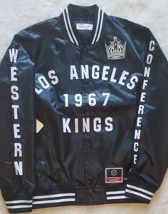 1967 Los Angeles Kings Mitchell & Ness Dune Full-Snap Lightweight Jacket Sz Med - Picture 1 of 15