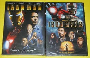 MARVEL Action DVD Lot - Iron Man (New, plastic torn) Iron Man 2 (New) - Picture 1 of 1