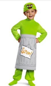 New Sesame Street Oscar Child Boys Costume 2T - Picture 1 of 1
