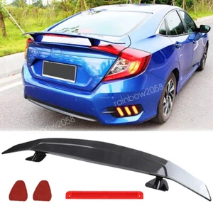 46inches Carbon Style Rear Trunk Spoiler Wing GT Style Racing For Honda Civic - Picture 1 of 15