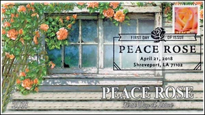 18-103, 2018, Peace Rose, Flowers, Pictorial Postmark, FDC - Picture 1 of 1