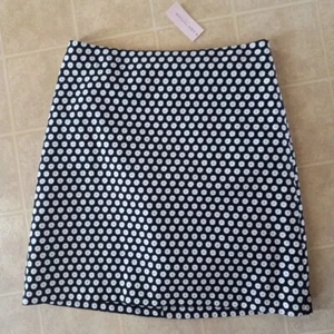 Ann Taylor Factory Womens Skirt Black White Floral  Petites 6P NEW - Picture 1 of 3