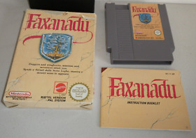 faxanadu GAME Nintendo NES complete Boxed PAL A
