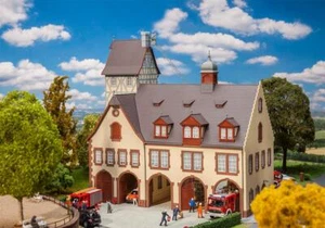 FALLER 130163 Main fire station 1:87 H0 Gauge # NEW in OVP # - Picture 1 of 5