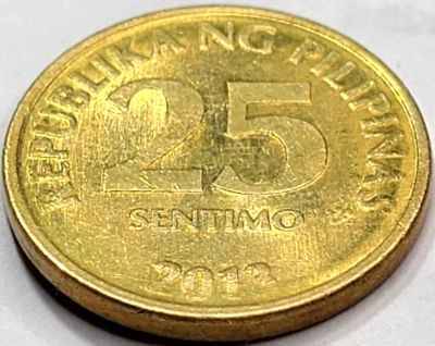 2013 Philippines 25 Sentimos KM# 271a US SELLER COMBINED SHIPPING REFUND - Image 1 of 2