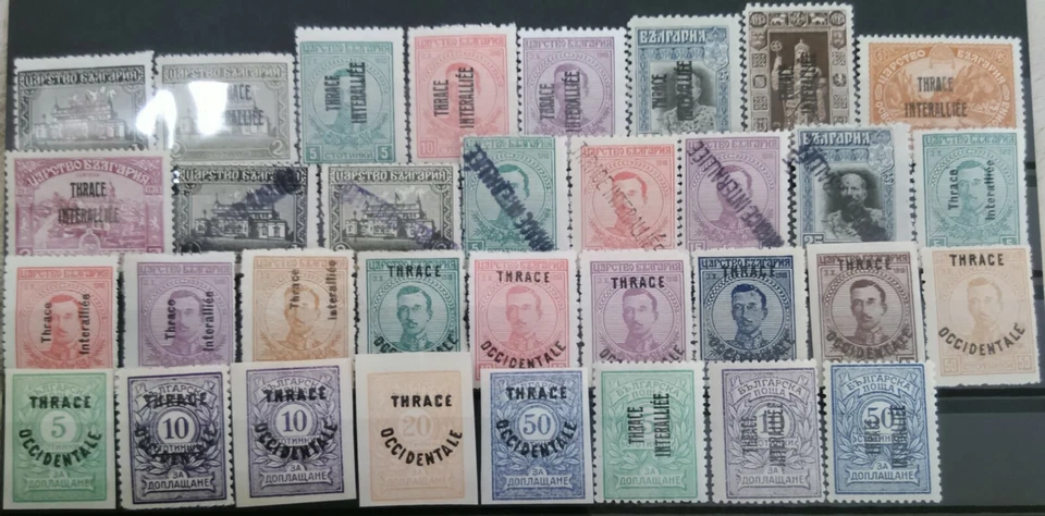 CONJUNTOS COMPLETOS DE TRACIA BULGARIA GRECIA 1919-1920 LOTE RARO MNH** ¡OG!!! Foto 1 de 1