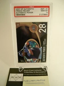 2007 SP Authentic Prince Fielder Authentic Power # AP-41 PSA 10 GEM MINT / POP 2 - Picture 1 of 4