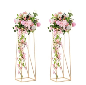 2 Stück Blumenständer Hochzeit Eröffnung Zeremonie Party Deko Blumenhalter - Bild 1 von 3