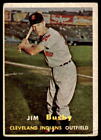 1957 Topps Jim Busby 309 Vg Baseball Cleveland Indians