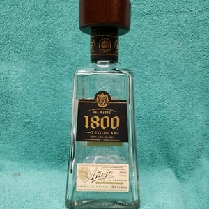 1800 Teguila Tequila leere Flasche mit authentischem mexikanischem Etikett 700 ml hat QR-Code - Bild 1 von 13