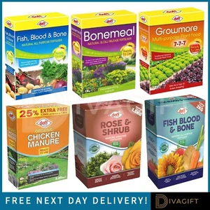 ORGANIC PLANT FOOD FEED FERTILISER FRUIT VEGETABLE FISH BLOOD CHICKEN ROSE SHRUB - Picture 1 of 18