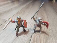 Lot Of 2 Bullyland Armored Knight Gladiator Figures Made In Germany 3" High