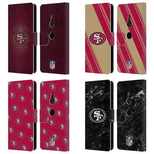 OFFICIAL NFL SAN FRANCISCO 49ERS ARTWORK LEATHER BOOK CASE FOR SONY PHONES 1 - Picture 1 of 10