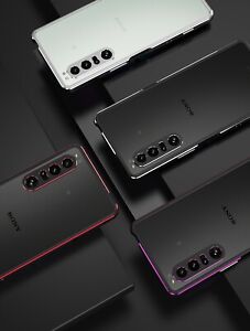 Luxury Alu Metal Bumper+Camera Cover Slim Case for Sony Xperia 1 IV/Pro-1/5 10 Ⅲ