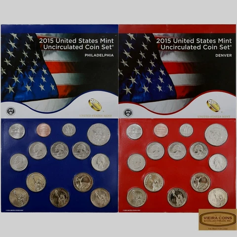 2015 P & D US Mint Set United States Original Government Packaging   - #C2015NQ Cover