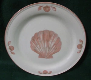 SANGO Coquille 3664 12" Chop Platter - Coral & Gray Shells - Picture 1 of 4