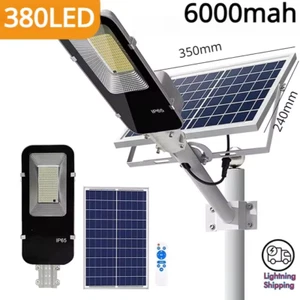 Solar Laterne 200W 6000mAh Außen Wasserdicht Automatisch Ab Sonnenuntergang Sonnenaufgang - Bild 1 von 14