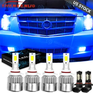 6x Blue 8000K LED Headlight Hi/Lo + Fog Light Bulbs For Cadillac CTS 2003-2007 - Picture 1 of 15