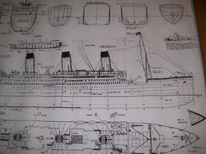 TITANIC  ship  model boat plan
