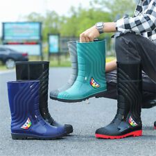 Men's Rain Boots, Waterproof Garden Fishing Outdoor Work Boots