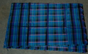 Stoff Satin kariert elektrische Farben 1 1/2 Yards 36 cm breit Synthetik - Bild 1 von 2