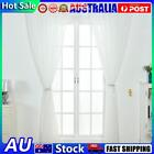 Star Print Tulle Curtains Window Drapes Sheer Purdah For Living Room(white)