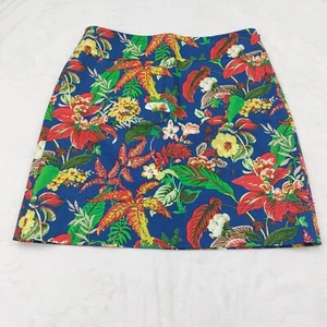 Talbots DAMEN HELLBLAU TROPISCHER URLAUB BLUMENDRUCK BLEISTIFTROCK GRÖSSE 6 - Bild 1 von 8