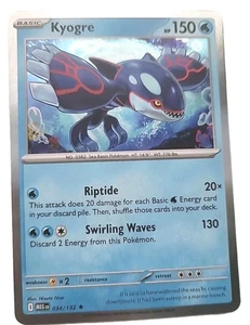 Kyogre HP150 2025 Holo Pokémon Card No 034/132 - Picture 1 of 1