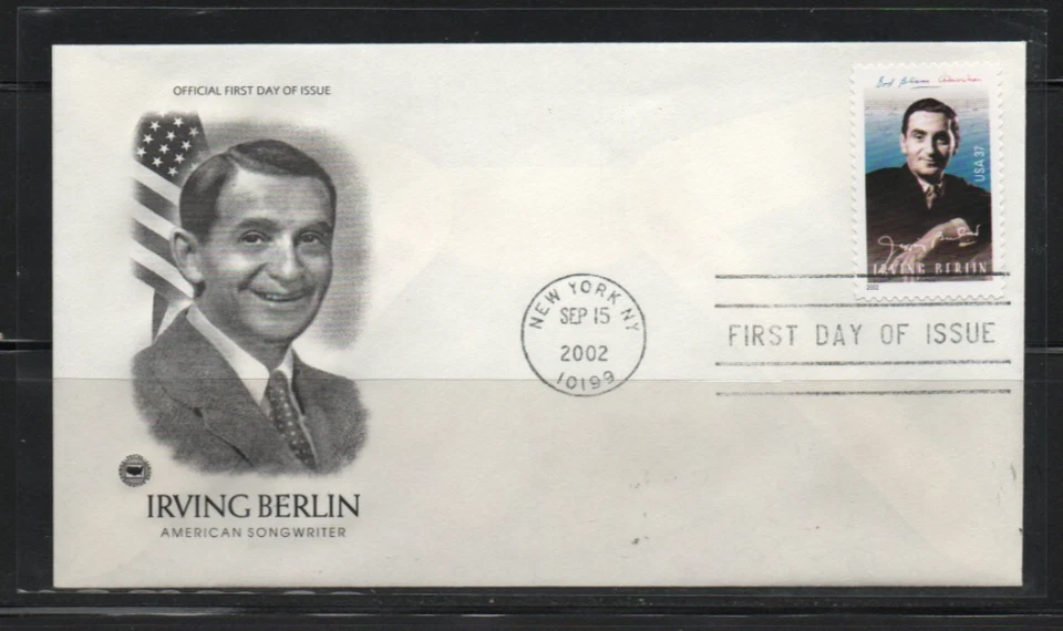 U.S.  2002 Irvin Berlin First Day cover FDC  Scott# 3669 - Image 1 of 1