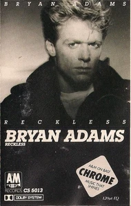 Bryan Adams - Reckless (Cass, Album, Whi) (Very Good Plus (VG+)) - [Location_ rs - Picture 1 of 5