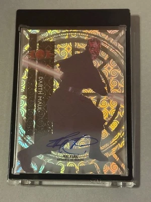 Darth Maul Ray Park Auto /75 ON CARD Star Wars 2015 Topps High Tek Signature sp - Image 1 of 3
