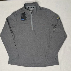 Nuevo Travis Mathew Golf Zachary 2.0 1/4 Cremallera Manga Larga Para Hombre XL Gris - Imagen 1 de 11