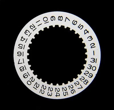 Genuine Rolex 3135 3175 3185 16200 White Date Indicator Wheel Disc Watch Caliber - Image 1 of 3