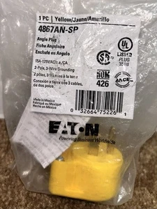 Eaton Yellow Angle Plug 4867AN-SP - Imagen 1 de 3